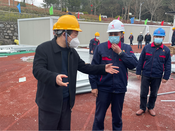 副市長汪發(fā)進(jìn)檢查指導(dǎo)田家炳中學(xué)隔離點項目防疫和建設(shè)工作 副市長汪發(fā)進(jìn)檢查指導(dǎo)田家炳中學(xué)隔離點項目防疫和建設(shè)工作